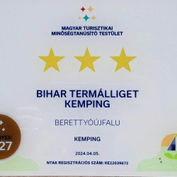 Megnyílt a Bihar Termálliget Kemping